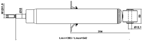 23110-006R - REAR SHOCK ABSORBER GAS.TWIN TUBE