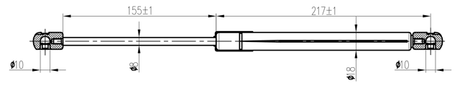 23117-004 - BONNET GAS STRUT L390/360N