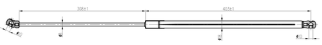 23117-007 - BONNET GAS STRUT L730/265N