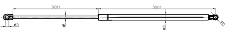 23117-009 - BONNET GAS STRUT L655/320N