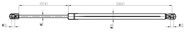 23117-013 - BOOT GAS STRUT L505/770N