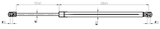 23117-013 - BOOT GAS STRUT L505/770N