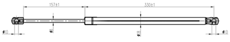23117-013 - BOOT GAS STRUT L505/770N