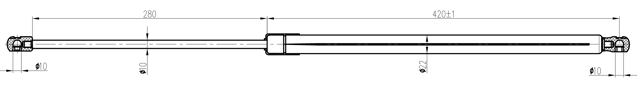 23117-014 - BOOT GAS STRUT L718/870N