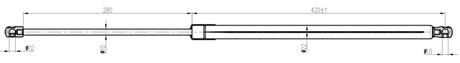 23117-014 - BOOT GAS STRUT L718/870N