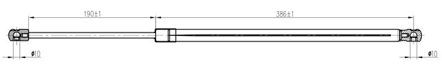 23117-016 - BOOT GAS STRUT L594/605N