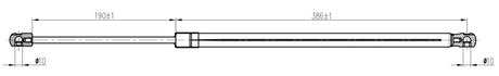 23117-016 - BOOT GAS STRUT L594/605N