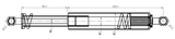 23117-017 - BOOT GAS STRUT L317/1820N