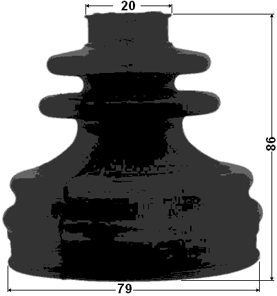 2315-1H1 - BOOT INNER CV JOINT KIT 79X86X20