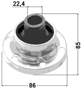 2315-T4SA - DRIVE SHAFT CV JOINT BOOT 99.6X86X22.6