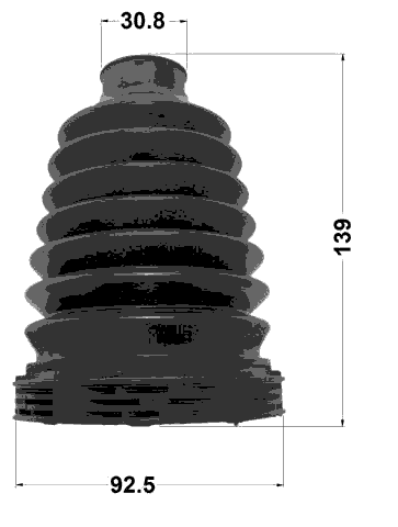 2315-T5ATT - BOOT INNER CV JOINT KIT 92.5X139X30.8