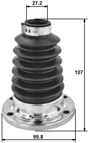 2315P-PAS4WD - BOOT INNER CV JOINT KIT PVC 99.8X107X27.2