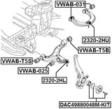 2320-2HU - BALL JOINT FRONT UPPER ARM