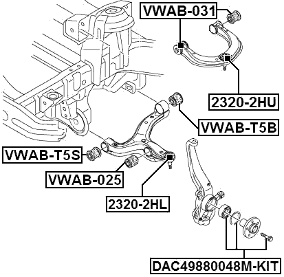2320-2HU - BALL JOINT FRONT UPPER ARM