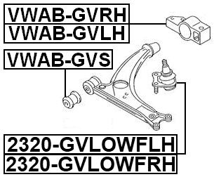 2320-GVLOWFRH - FRONT LOWER BALL JOINT RIGHT