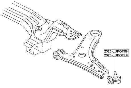 2320-LUPOFRH - FRONT LOWER BALL JOINT RIGHT