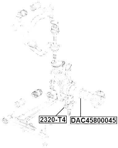 2320-T4 - BALL JOINT FRONT LOWER ARM