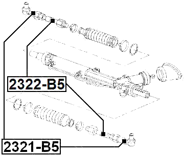 2321-B5 - STEERING TIE ROD END