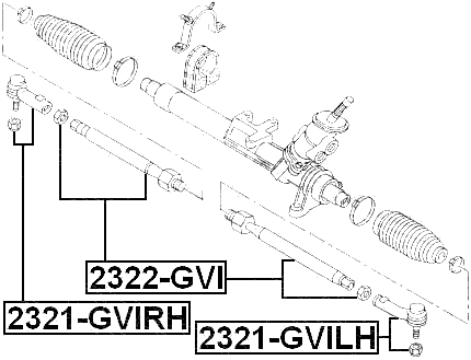 2321-GVILH - STEERING TIE ROD END RIGHT