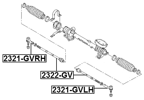 2321-GVLH - STEERING TIE ROD END LEFT