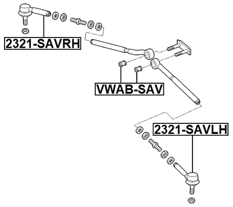 2321-SAVRH - STEERING TIE ROD END RIGHT