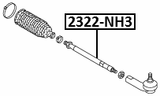 2322-NH3 - STEERING TIE ROD