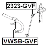 2323-GVF - FRONT STABILIZER LINK / SWAY BAR LINK