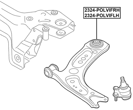 2324-POLVIFLH - LEFT LOWER FRONT ARM