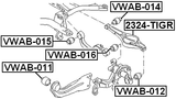 2324-TIGR - REAR LOWER ARM