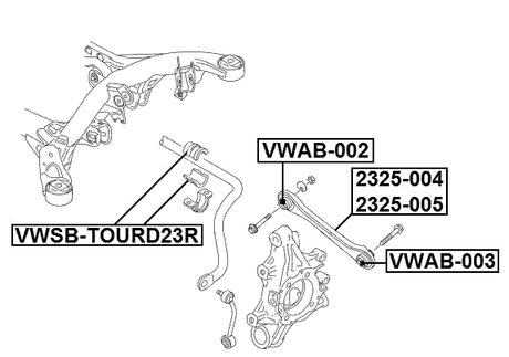2325-004 - REAR LEFT TRANSVERSE LINK