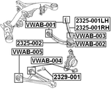 2329-001 - CAMBER ADJUSTING ECCENTRIC BOLT