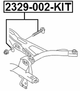 2329-002-KIT - REPAIR KIT, CAMBER ADJUSTING ECCENTRIC BOLT