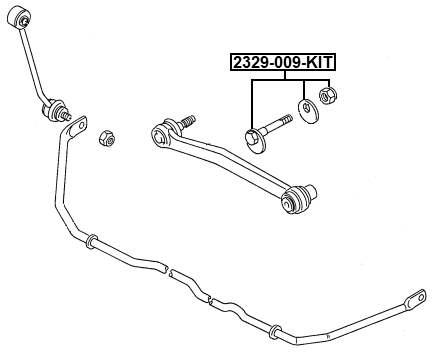 2329-009-KIT - REPAIR KIT, CAMBER ADJUSTING ECCENTRIC BOLT