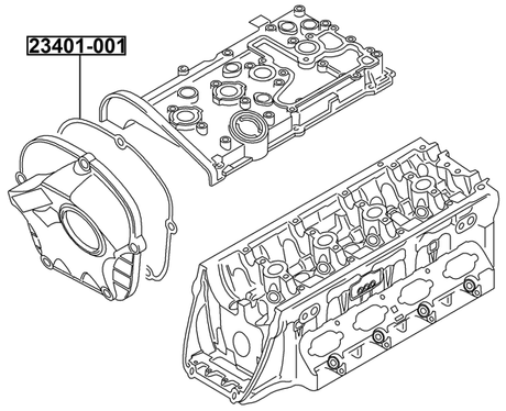 23401-001 - GASKET, TIMING CASE COVER