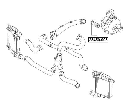 23450-005 - INTERCOOLER HOSE