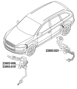 23603-021 - REAR LEVEL SENSOR (WITH LINK)