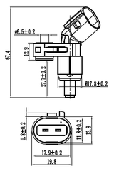 23606-003 - ABS SENSOR FRONT RIGHT