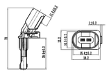 23606-011 - ABS SENSOR REAR LEFT