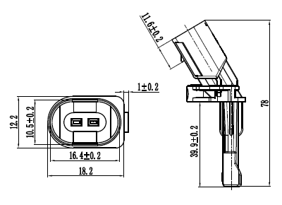 23606-012 - ABS SENSOR REAR RIGHT