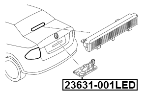 23631-001LED - LICENSE PLATE LAMP (LED)