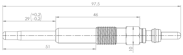 23642-004 - GLOW PLUG