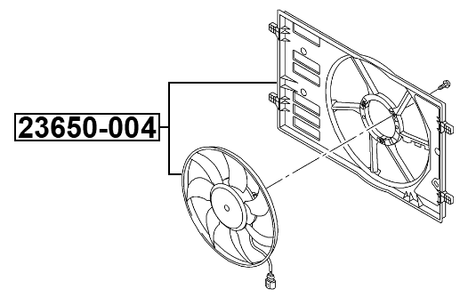 23650-004 - RADIATOR COOLING FAN ASSEMBLY