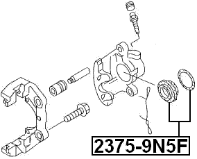 2375-9N5F - FRONT BRAKE CALIPER REPAIR KIT (SET FOR ONE SIDE)