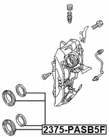 2375-PASB5F - FRONT BRAKE CALIPER REPAIR KIT (SET FOR ONE SIDE)