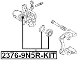 2376-9N5R-KIT - REPAIR KIT, REAR CALIPER PISTON WITH MECHANISM D34
