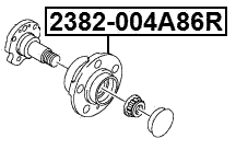 2382-004A86R - REAR WHEEL HUB