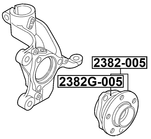 2382-005 - FRONT WHEEL HUB