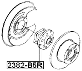 2382-B5R - REAR WHEEL HUB