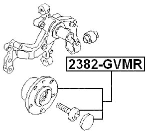 2382-GVMR - REAR WHEEL HUB D30