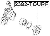2382-TOURF - FRONT WHEEL HUB